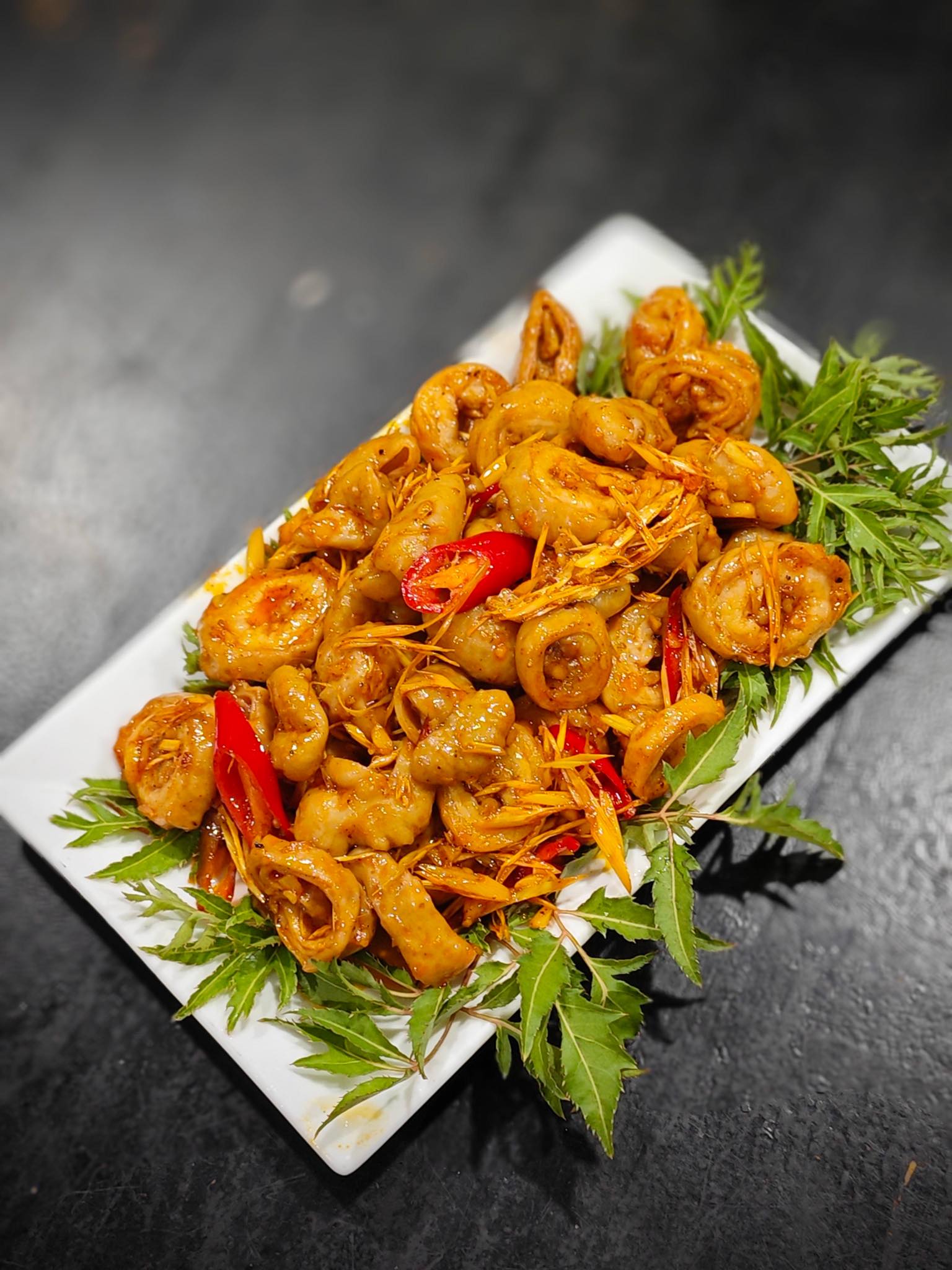 Lòng xào sả ớt